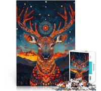Puzzle da 1000 pezzi per adulti e adolescenti Stile artistico dei cervi Fatto di cartone per età 14+ Ogni pezzo è unico - Gioco divertente e stimolante per tutta la famiglia Idee regalo