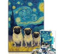 Puzzle da 1000 pezzi per adulti e adolescenti Storni sotto il cielo notturno, giocattoli educativi per l'apprendimento, giochi per famiglie che migliorano l'amore tra coppie (75x50cm)
