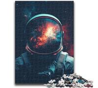 Puzzle da 1000 pezzi per adulti e adolescenti, tema: astronauta spaziale Difficile da completare ma divertente e umoristico Regalo di compleanno, regali, decorazione da parete 50x75cm