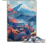 Puzzle da 1000 pezzi per adulti e adolescenti Tempio giapponese, adatto a persone dai 14 anni in su, giochi educativi, regali di Babbo Natale segreto (dimensioni 50x75cm)