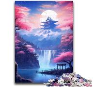 Puzzle da 1000 pezzi per adulti e adolescenti, templi antichi del Giappone, puzzle da 1000 pezzi, antistress, sfida difficile, giocattoli per la decorazione della casa (75x50cm)