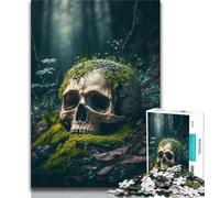 Puzzle da 1000 pezzi per adulti e adolescenti teschio nella foresta 1000 pezzi per adulti ideali come regali per tutta la famiglia adatti per bambini di età compresa tra 38x26cm e 14 anni