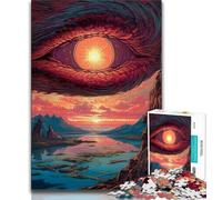 Puzzle da 1000 pezzi per adulti e adolescenti "The Eye of the Dragon" puzzle per adulti gioco per famiglie antistress sfida difficile adatto alle coppie 75x50cm