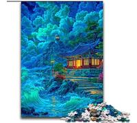 Puzzle da 1000 pezzi per adulti e adolescenti, torri del palazzo tradizionale coreano, gioco stimolante, giocattoli, decorazione da parete, regali unici per compleanno e Natale (dimensioni 26x38cm)