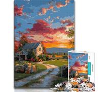 Puzzle da 1000 pezzi per adulti e adolescenti Tramonto Puzzle da 1000 pezzi, giocattoli da gioco Ogni pezzo è unico - Gioco divertente e stimolante per tutta la famiglia (dimensioni 38x26cm)