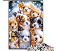 Puzzle da 1000 pezzi per adulti e adolescenti, un gruppo di cuccioli, per età pari o superiore a 14 anni, decorazione per la casa come regalo per tutta la famiglia e gli amici (dimensioni 26x38cm)