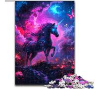 Puzzle da 1000 pezzi per adulti e adolescenti Unicorno dell'universo, attività divertente per la casa, giocattoli per i giorni di pioggia, regali di compleanno 50x75cm