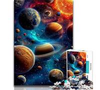 Puzzle da 1000 pezzi per adulti e adolescenti Universo Galassia Pianeta Puzzle da 1000 pezzi per gioco educativo Sfida Giocattolo Offerta come regalo per tutta la famiglia 75x50cm
