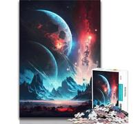 Puzzle da 1000 pezzi per adulti e adolescenti, Universo galattico, puzzle per adolescenti, giocattoli per l'intrattenimento in famiglia con poster abbinato e foglio di quiz (dimensioni 38x26cm)
