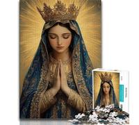Puzzle da 1000 pezzi per adulti e adolescenti, Vergine Maria, puzzle da 1000 pezzi, ideale come regalo per tutta la famiglia dai 14 anni in su (dimensioni 38x26cm)