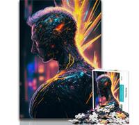 Puzzle da 1000 pezzi per adulti e adolescenti, viaggiatore nel tempo futuristico, 1000 pezzi per adolescenti, apprendimento educativo, ideale come regalo per tutta la famiglia (dimensioni 75x50cm)