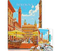 Puzzle da 1000 pezzi per adulti e adolescenti, viaggio a Bologna, Italia Ogni pezzo è unico Gioco divertente e stimolante per tutta la famiglia, 50x75cm