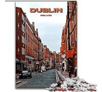 Puzzle da 1000 pezzi per adulti e adolescenti, viaggio a Dublino, città d'arte, gioco per famiglie e decorazioni per la casa uniche e regali per bambini dai 14 anni in su, 50x75cm