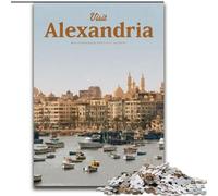 Puzzle da 1000 pezzi per adulti e adolescenti "Visita Alessandria", giocattoli antistress, decorazioni per la casa uniche e regali per bambini dai 14 anni in su, 26x38cm