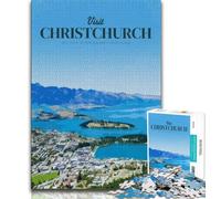 Puzzle da 1000 pezzi per adulti e adolescenti Visita Christchurch, giocattoli educativi per l'apprendimento Giochi per famiglie Adatto per la decorazione del desktop (38x26cm)
