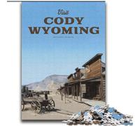 Puzzle da 1000 pezzi per adulti e adolescenti Visita Cody Wyoming per e dai 14 anni in su Gioca con i giocattoli perché è l'ideale come regalo per tutta la famiglia (38x52cm) 1000 pezzi