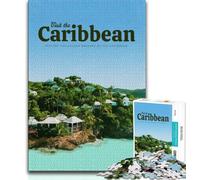 Puzzle da 1000 pezzi per adulti e adolescenti "Visita i Caraibi", giocattoli, giochi educativi, antistress, regali unici per compleanni e compleanni (75x50cm)