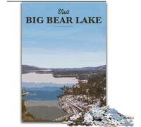 Puzzle da 1000 pezzi per adulti e adolescenti Visita il gioco a quiz di Big Bear Lake, ideale come regalo per tutta la famiglia (26x38cm) 1000 pezzi
