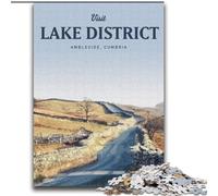 Puzzle da 1000 pezzi per adulti e adolescenti, visita il Lake District, vacanza a casa, passa il tempo con pezzi completamente interconnessi di forma casuale (38x52cm) 1000 pezzi