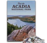 Puzzle da 1000 pezzi per adulti e adolescenti Visita il Parco Nazionale di Acadia Puzzle per adolescenti, gioco a quiz Decorazione da parete Regali unici per compleanno e Natale (50x75cm)