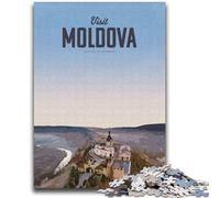 Puzzle da 1000 pezzi per adulti e adolescenti,visita la Moldavia,aiuta il cervello ad allenarsi,giocattoli avvincenti per coltivare la pazienza,collezione di artisti,belle arti (dimensioni 38x52cm)