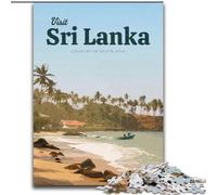 Puzzle da 1000 pezzi per adulti e adolescenti Visita lo Sri Lanka per e dai 14 anni in su Gioca con i giocattoli perché è l'ideale come regalo per tutta la famiglia (50x75cm) 1000 pezzi