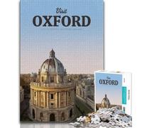 Puzzle da 1000 pezzi per adulti e adolescenti Visita Oxford, antistress per ammazzare il tempo durante le vacanze, migliora l'amore tra coppie (75x50cm)
