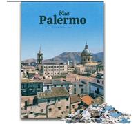 Puzzle da 1000 pezzi per adulti e adolescenti Visita Palermo, giocattoli antistress, regali di compleanno unici per bambini dai 14 anni in su, 26x38cm