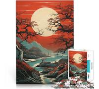 Puzzle da 1000 pezzi per adulti e adolescenti “ vista notturna” Fatto di legno,Adatto a partire dai 14 anni Allena il tuo cervello e le tue mani Donazione di opere d'arte。misurare:50x75cm