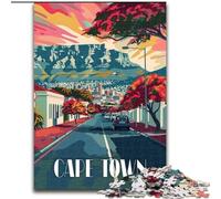 Puzzle da 1000 pezzi per adulti e adolescenti, vivaci strade di Città del Capo, giochi educativi, decorazione per la casa, ideale come regalo per tutta la famiglia, 26x38cm
