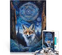 Puzzle da 1000 pezzi per adulti e adolescenti Volpe della Fantasia Fatto di carta,per 14+ Giochi educativi fai da te Regali difficili per donne e uomini。misurare:26x38cm/10.24 x 14.96pollice
