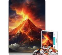 Puzzle da 1000 pezzi per adulti e adolescenti vulcano in eruzione puzzle da 1000 pezzi gioco a quiz decorazione da parete regali unici per compleanno e Natale 75x50cm