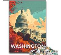 Puzzle da 1000 pezzi per adulti e adolescenti Washington Capitol, per bambini dai 14 anni in su, gioco educativo, sfida, regalo per compleanni, 75x100cm