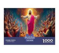Puzzle da 1000 pezzi per adulti e bambini con scena dell'Ascensione | Dettagliato - Figura religiosa e folla Impossibile Difficile Sfida Ottima idea regalo 52x38 cm/1000 pezzi