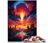 Puzzle da 1000 pezzi, per adulti e città, aiuta il cervello ad allenare i giocattoli avvincenti e sviluppare pazienza per adolescenti dai 14 anni in su, 50 x 75 cm