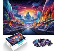 Puzzle da 1000 pezzi, per adulti e città, gioco da sfida, 26 x 38 cm, impegnativo da completare ma divertente e divertente adolescente dai 14 anni in su