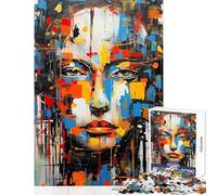 Puzzle da 1000 pezzi per adulti e donne con soggetto astratto gioco impossibile ideale per le vacanze a casa per passare il tempo un giocattolo educativo che rafforza l'amore tra le coppie (38x26cm)