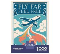 Puzzle Da 1000 Pezzi Per Adulti E Ragazzi Airplane Flying over The Earth Puzzle Per Adulti Giochi Divertenti Per Tutta La Famiglia Regali Di Compleanno E Unici 38x26cm/1000pcs