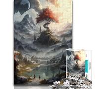 Puzzle da 1000 pezzi per adulti e ragazzi Albero della vita del paradiso 1000 pezzi per adulti antistress per ammazzare il tempo lista dei desideri con Babbo Natale 75x50cm