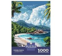 Puzzle Da 1000 Pezzi Per Adulti E Ragazzi Anse Lazio Seychelles Beach Puzzle Per Adulti Giochi Divertenti Per Tutta La Famiglia Regali Di Compleanno E Unici 70x50cm/1000pcs