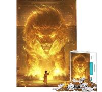 Puzzle da 1000 pezzi per adulti e ragazzi antico puzzle cinese del Re Leone 1000 pezzi giocattolo fai da te analisi e logica gioco stimolante regalo (38x52cm)