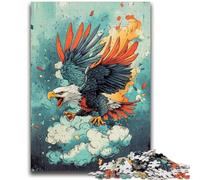 Puzzle da 1000 pezzi per adulti e ragazzi, aquila tra le nuvole, per età 14+, gioco intellettuale, regali di compleanno per Natale, 50x75cm