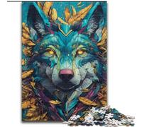 Puzzle da 1000 pezzi per adulti e ragazzi Art Wolf, adatto a persone dai 14 anni in su Difficile da completare ma divertente e spiritoso Ottimo regalo dimensioni 26x38cm
