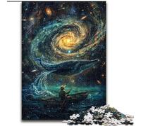 Puzzle da 1000 pezzi per adulti e ragazzi, Balene nello spazio, adatto a persone dai 14 anni in su Difficile da completare ma divertente e spiritoso Ottimo regalo dimensioni 50x75cm