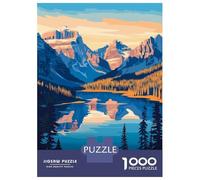 Puzzle Da 1000 Pezzi Per Adulti E Ragazzi Banff National Park Landscape Puzzle Gioco Per Famiglie Sfida Difficile Difficile E Sfida 52x38cm/1000pcs