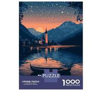 Puzzle Da 1000 Pezzi Per Adulti E Ragazzi Bohinj Lake Slovenia Puzzle Gioco Per Famiglie Sfida Difficile Difficile E Sfida 38x26cm/1000pcs