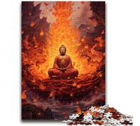 Puzzle da 1000 pezzi per adulti e ragazzi Buddha che risorge attraverso il fuoco, puzzle per adulti, regalo di compleanno, regali, arte murale per età 14 anni in su 50x75cm