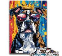 Puzzle da 1000 pezzi per adulti e ragazzi, cane Boxer, dai 14 anni in su, bellissimo gioco di design, fantastico regalo, 50x75cm
