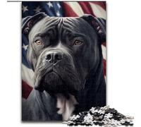 Puzzle da 1000 pezzi per adulti e ragazzi Cane Corso America USA, adatto a persone dai 14 anni in su Difficile da completare ma divertente e spiritoso Ottimo regalo dimensioni 50x75cm