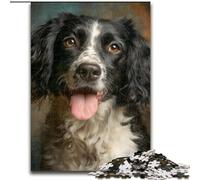 Puzzle da 1000 pezzi per adulti e ragazzi, cane sorridente, adatto a persone dai 14 anni in su Difficile da completare ma divertente e spiritoso Ottimo regalo dimensioni 26x38cm